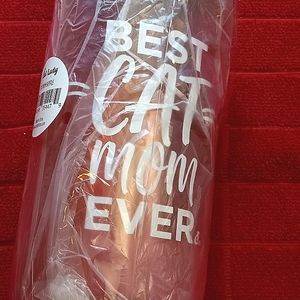 Large "Best Cat Mom Ever" water bottle